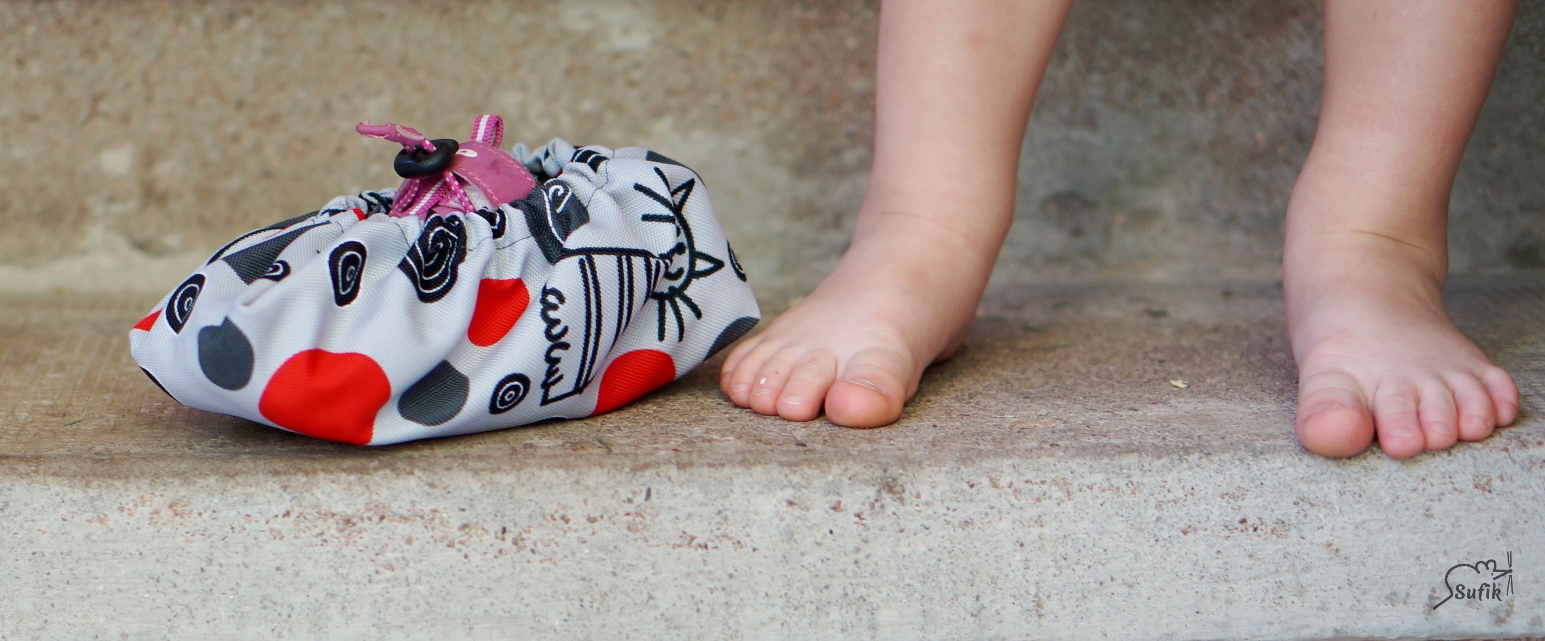 Návleky na boty 19-24 červená