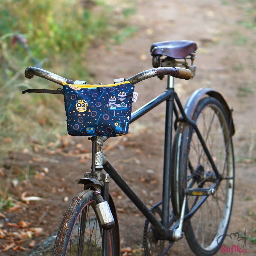 Brašna na řídítka, kočárek M - pejsci