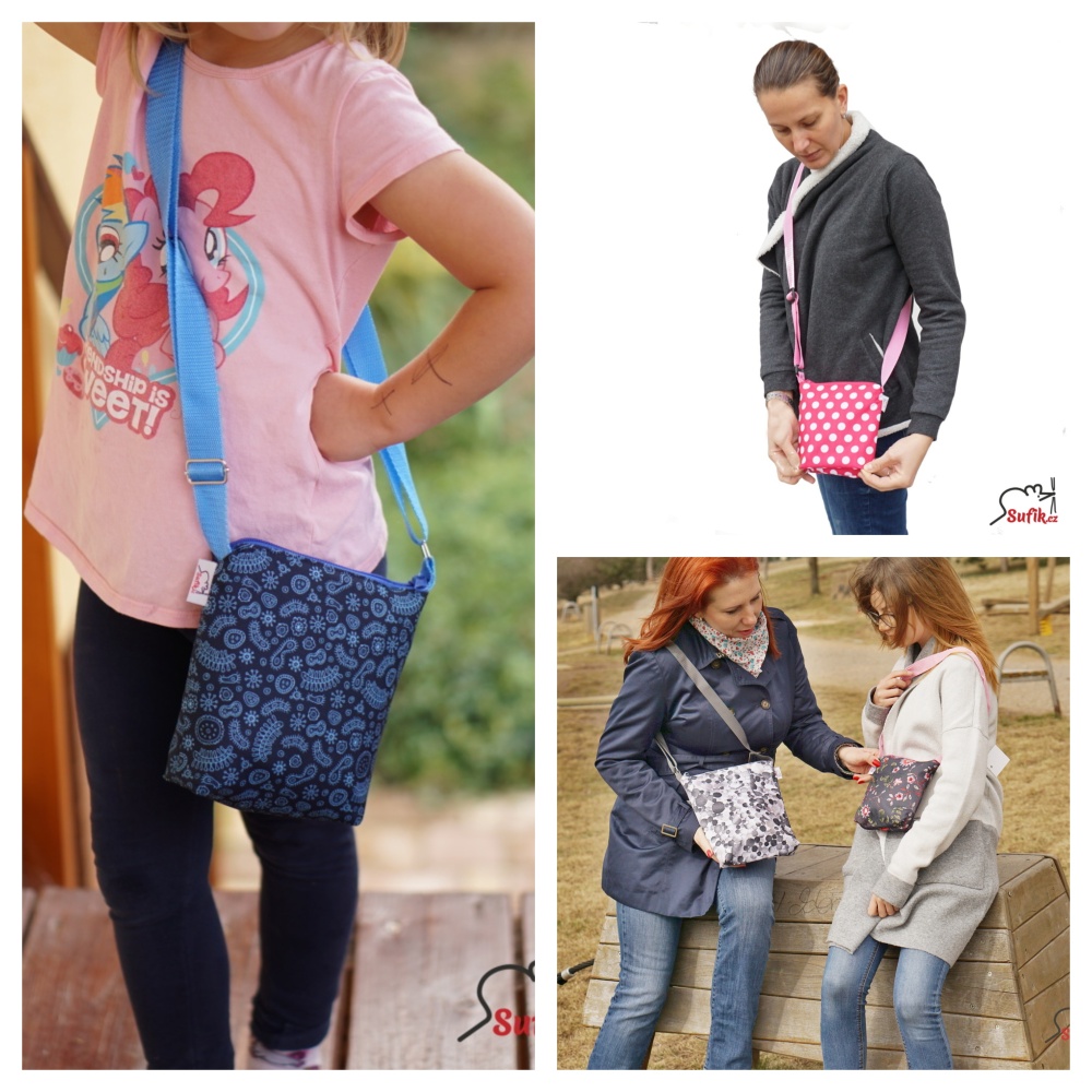 Kabelka crossbody A6 svítící neony