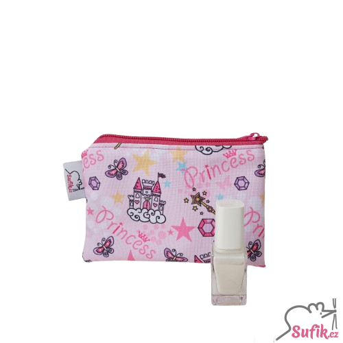 Kapsička na zip 10x15 cm princezna