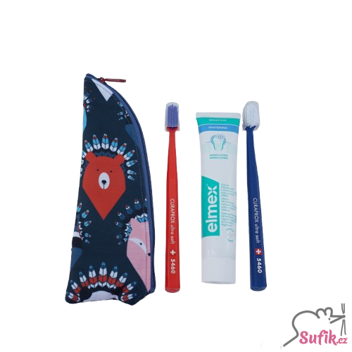 Kapsička na příbory/kartáček na zuby medvědi indiáni