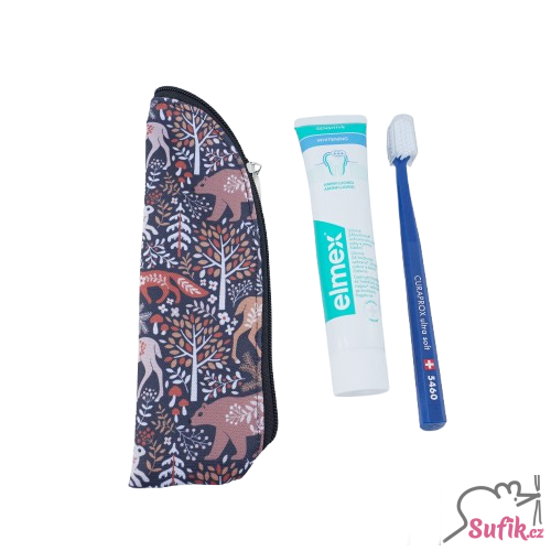 Kapsička na příbory/kartáček na zuby srnky v lese