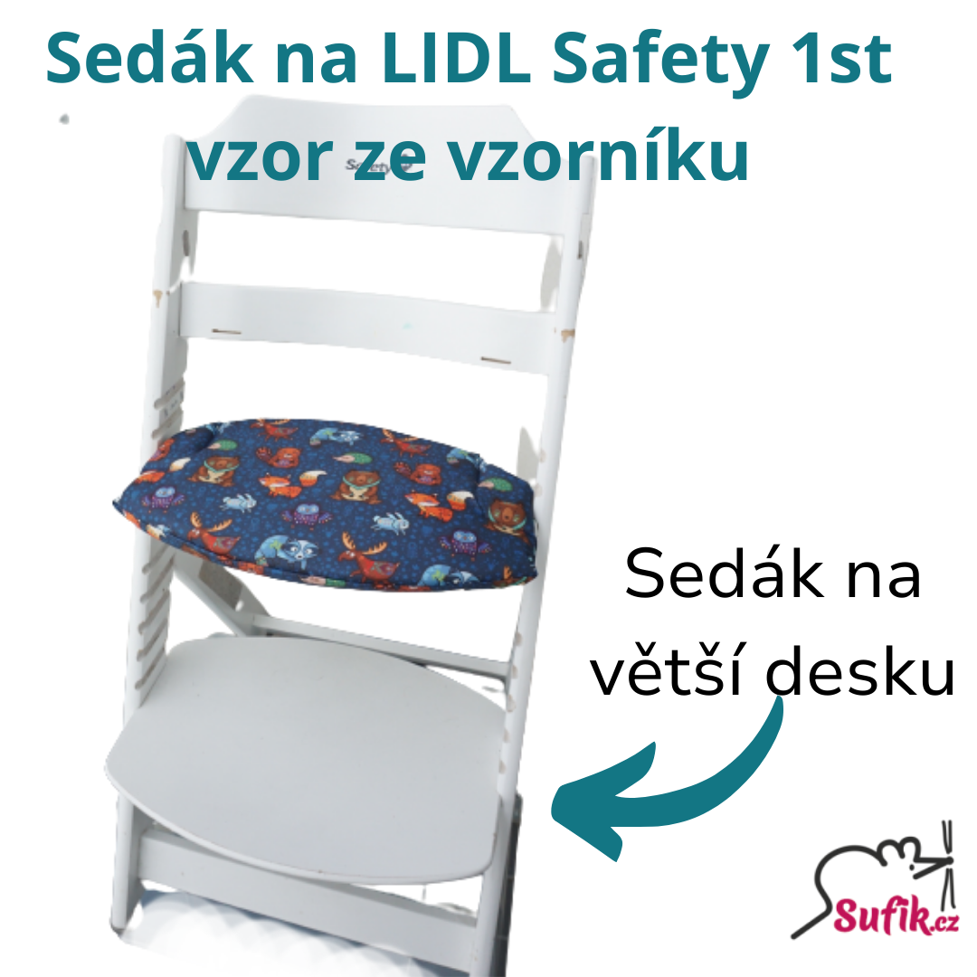 Sedák na rostoucí židli LIDL Safety 1st VELKÝ SEDÁK vzor ze vzorníku