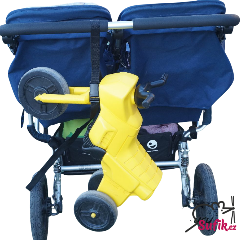 Popruh na uchycení odrážedla na kočárek