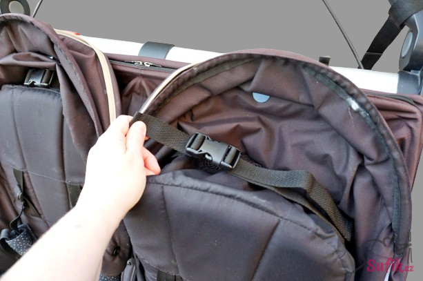 Popruh na zvedání zad kočárku do sedu pro Thule double (pro dvojčata)