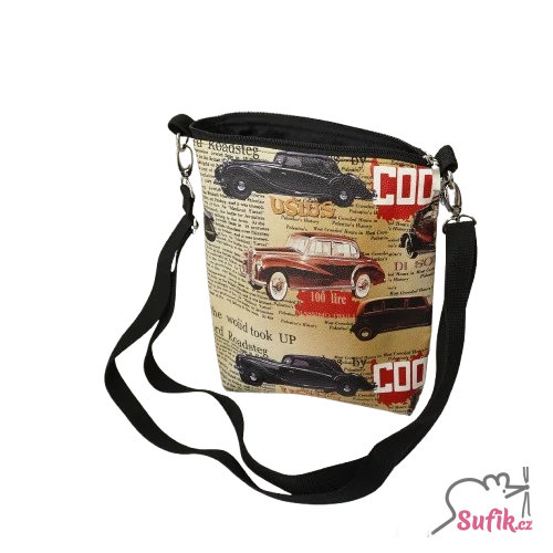 Kabelka crossbody A5 auta - koženka