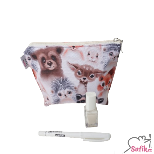 Kosmetická taštička okatá zvířátka