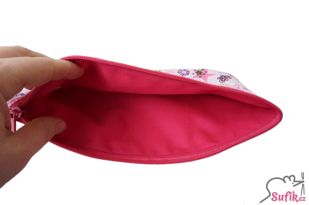 Kapsička na zip 14x24 cm princezny