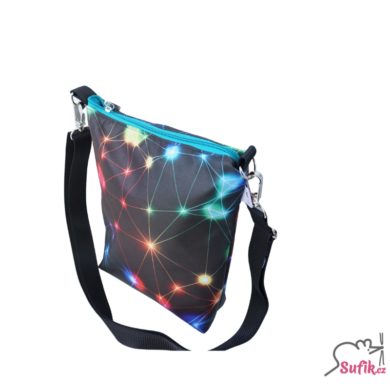 Kabelka crossbody A5 svítící neony