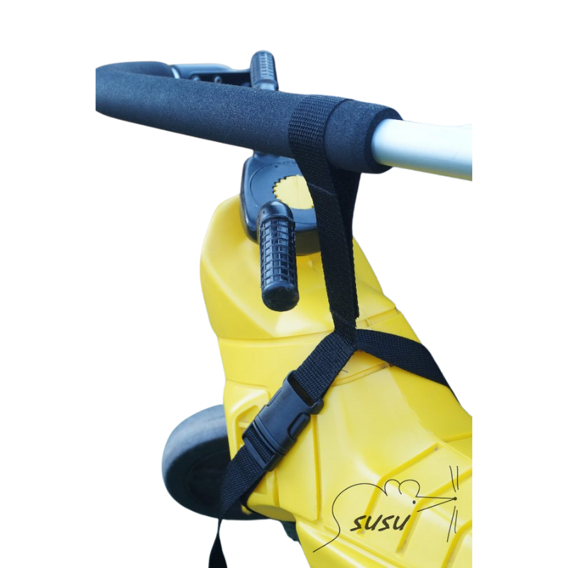 Popruh na uchycení odrážedla na kočárek