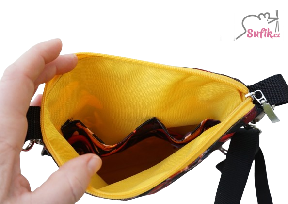 Kabelka crossbody A5 koi kapříci