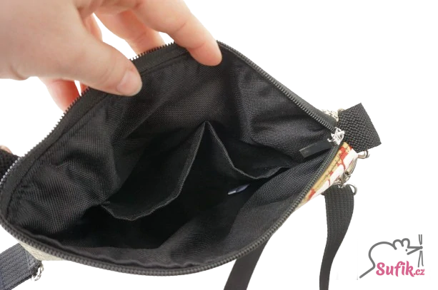 Kabelka crossbody A5 auta - koženka