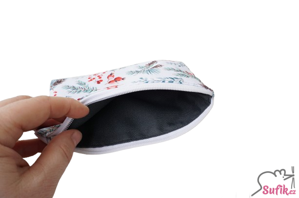 Kapsička na zip 13x18 cm jehličí