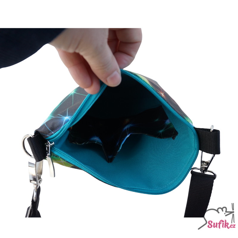 Kabelka crossbody A5 svítící neony