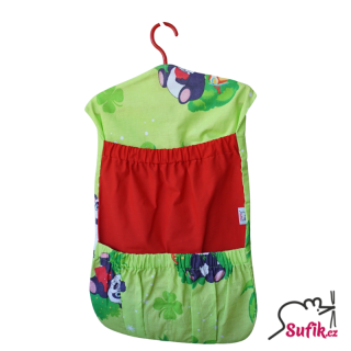 Kapsář do školky na ramínko úzký pandy