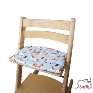 Sedák na rostoucí židli Jitro koníci