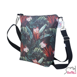 Kabelka crossbody A5 divoké květy