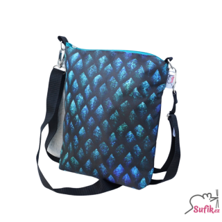 Kabelka crossbody A5 šupiny