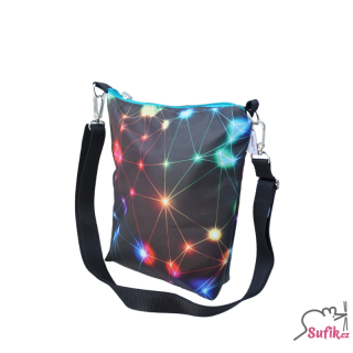 Kabelka crossbody A5 svítící neony