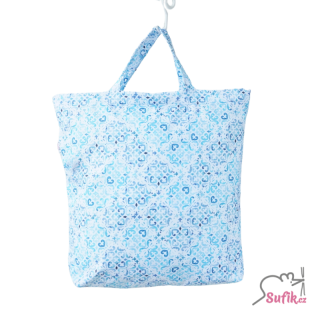 Nákupní taška na zip, krátká ucha mozaika