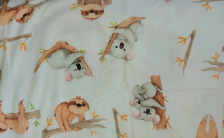 Kapsář do školky na ramínko úzký koala lenochod k odeslání 7.9.